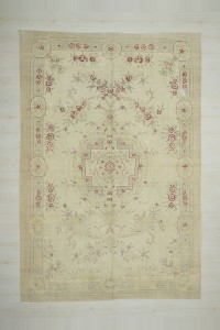 Persian Pattern Turkish Carpet Rug 7x11 Feet 224,327 - Oushak Rug $i