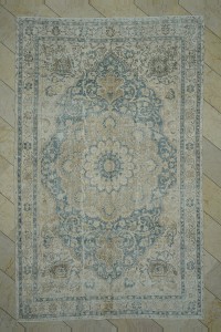 Persian Pattern Vintage Oushak Rug 7x11 Feet 200,320 - Oushak Rug $i