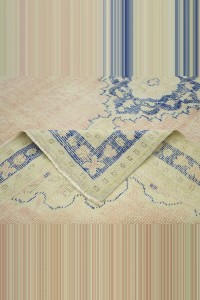 Persian Pattern Vintage Turkish Rug 6x9 164,258 - Oushak Rug  $i