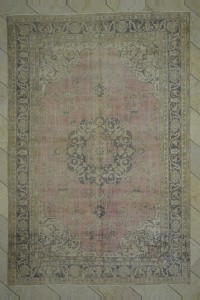Persian Tebriz Oushak Rug 7x11 Feet 215,327 - Oushak Rug $i
