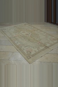 Persian Tebriz Pattern Turkish Rug 5x9 Feet 166,266 - Oushak Rug $i