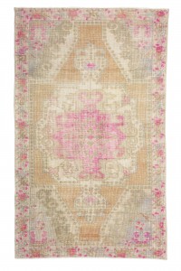 Pink Gray Oushak Rug 4x7 Feet 120,209 - Oushak Rug  $i