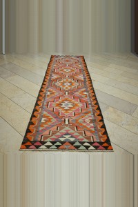Pink Kilim Rug Runner 3x11 Feet 98,332 - Turkish Rug Runner  $i
