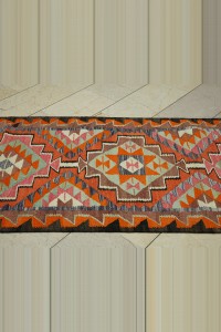 Pink Kilim Rug Runner 3x11 Feet 98,332 - Turkish Rug Runner  $i