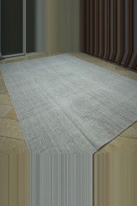 Plain Gray Oversize Turkish Kilim rug 10x14 Feet  288,416 - Grey Turkish Rug  $i