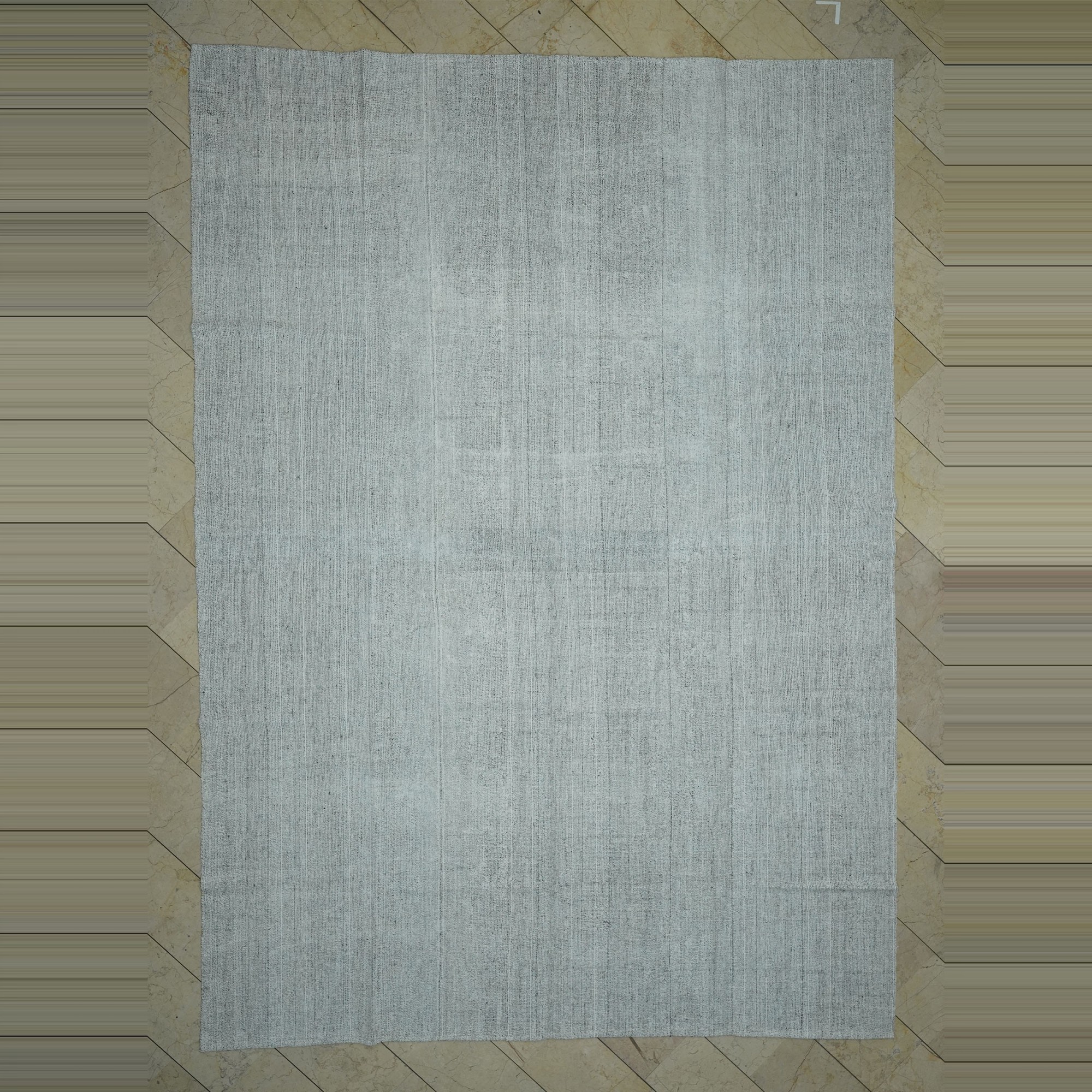 Plain Gray Oversize Turkish Kilim rug 10x14 Feet  288,416 - Grey Turkish Rug