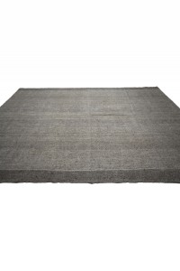 Plain Gray Turkish Flat Weave Rug 7x11 Feet 215,325 - Grey Turkish Rug  $i