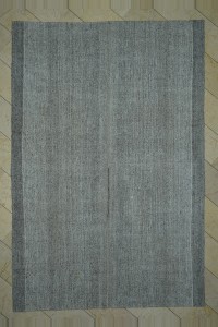 Grey Turkish Rug Plain Gray Turkish Flat Weave Rug 7x11 Feet 215,325