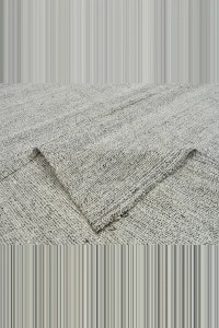 Plain Gray Turkish Kilim Rug 6x10 Feet 190,294 - Grey Turkish Rug  $i