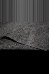 Plain Gray Turkish Kilim Rug 6x10 Feet  190,300 - Grey Turkish Rug  $i