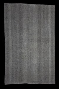 Plain Gray Turkish Kilim Rug 6x10 Feet  190,300 - Grey Turkish Rug  $i