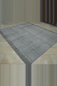 Plain Gray Turkish Kilim Rug 8x9   227,265 - Grey Turkish Rug  $i