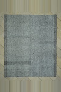 Grey Turkish Rug Plain Gray Turkish Kilim Rug 8x9   227,265