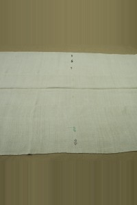 Plain White Organic Hemp Kilim Rug 6x10 Feet 175,320 - Turkish Hemp Rug $i