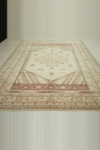Primitive Decor Wool Oushak Rug 7x10 214,292 - Oushak Rug $i
