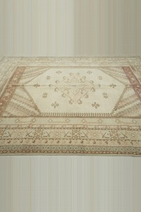 Primitive Decor Wool Oushak Rug 7x10 214,292 - Oushak Rug $i