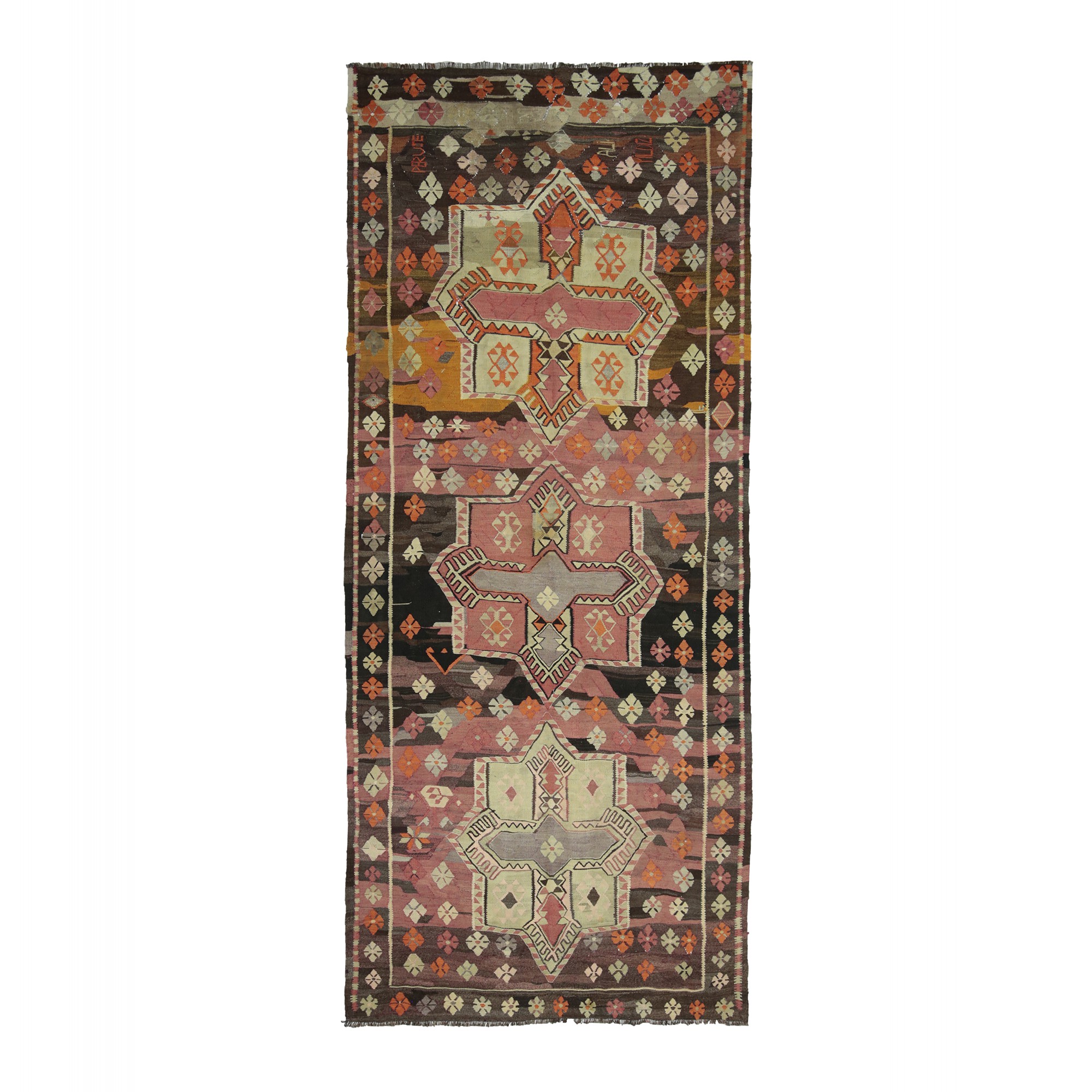 Primitive Kilim Rug 5x11 144,338 - Turkish Kilim Rug