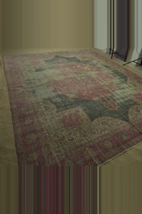 Primitive Madalion Oushak Carpet Rug 10x13 310,388 - Oushak Rug  $i