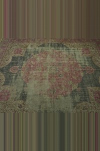 Primitive Madalion Oushak Carpet Rug 10x13 310,388 - Oushak Rug  $i