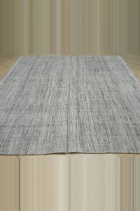 Primitive Striped Turkish Gray Kilim Rug 8x10  240,304 - Grey Turkish Rug  $i