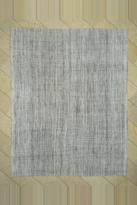 Primitive Striped Turkish Gray Kilim Rug 8x10  240,304 - Grey Turkish Rug  $i