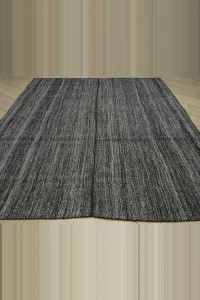 Primitive Striped Turkish Gray Kilim Rug 8x10 240,314 - Grey Turkish Rug  $i