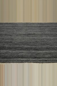 Primitive Striped Turkish Gray Kilim Rug 8x10 240,314 - Grey Turkish Rug  $i