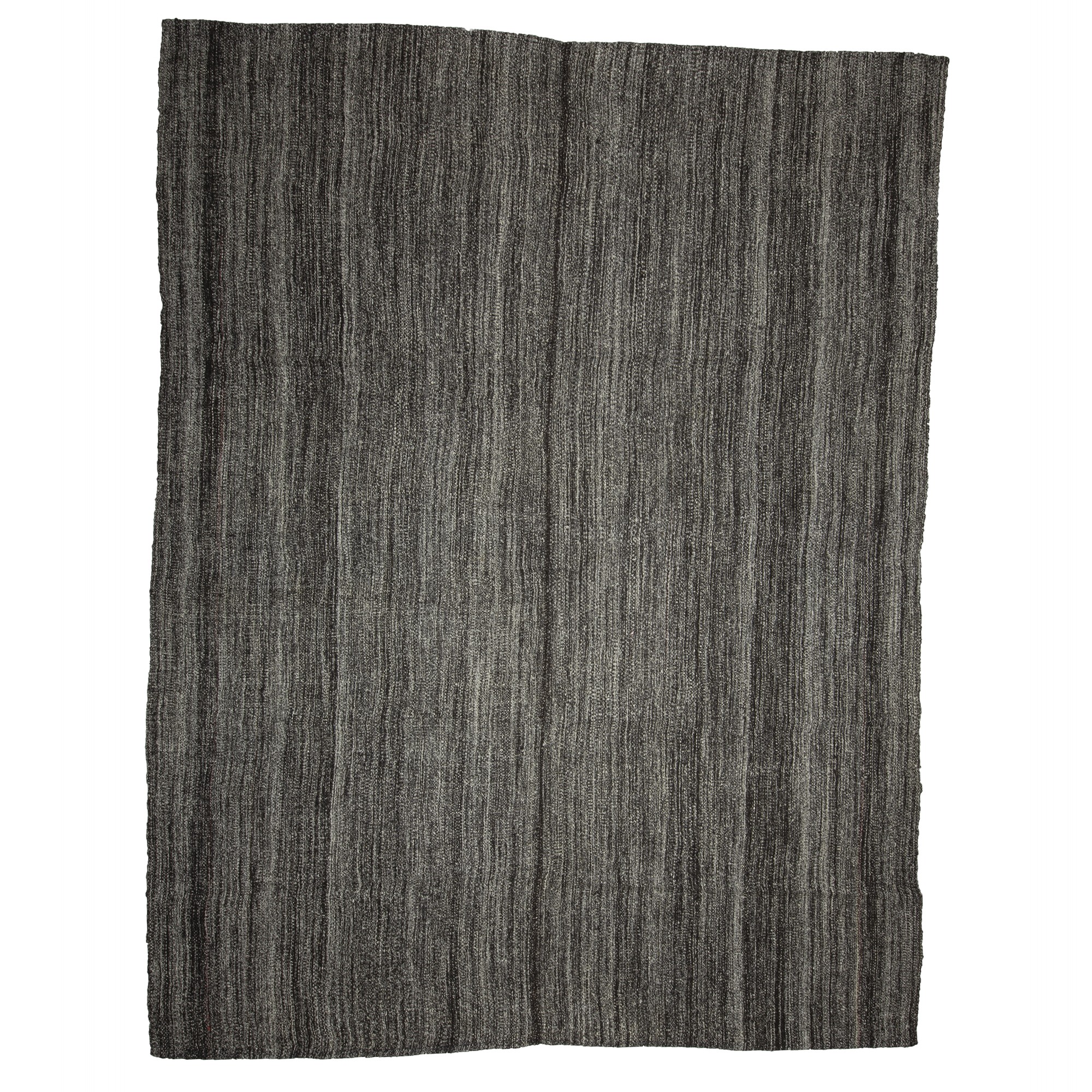 Primitive Striped Turkish Gray Kilim Rug 8x10 240,314 - Grey Turkish Rug 