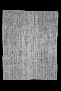 Grey Turkish Rug Primitive Striped Turkish Gray Kilim Rug 8x10 Feet  240,304