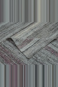 Primitive Striped Turkish Kilim Rug 7x10 Feet  223,321 - Grey Turkish Rug  $i