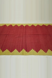 Red And Green Avonya Kilim Rug. 140,233 - Turkish Kilim Rug  $i