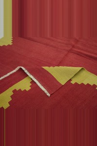 Red And Green Avonya Kilim Rug. 140,233 - Turkish Kilim Rug  $i