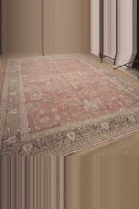 Red Blue Oversize Oushak Vintage Carpet Rug 10x13 Feet  290,388 - Oushak Rug  $i