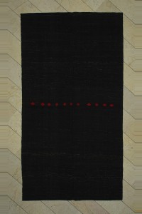 Goat Hair Rug Red Embrodiery on Goat Hair Rug 6x11 Feet 174,322