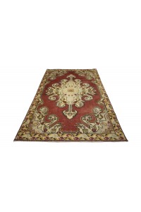 Red Turkish Oushak Rug 4x7 Feet 132,222 - Turkish Carpet Rug $i