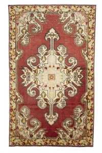 Turkish Carpet Rug Red Turkish Oushak Rug 4x7 Feet 132,222