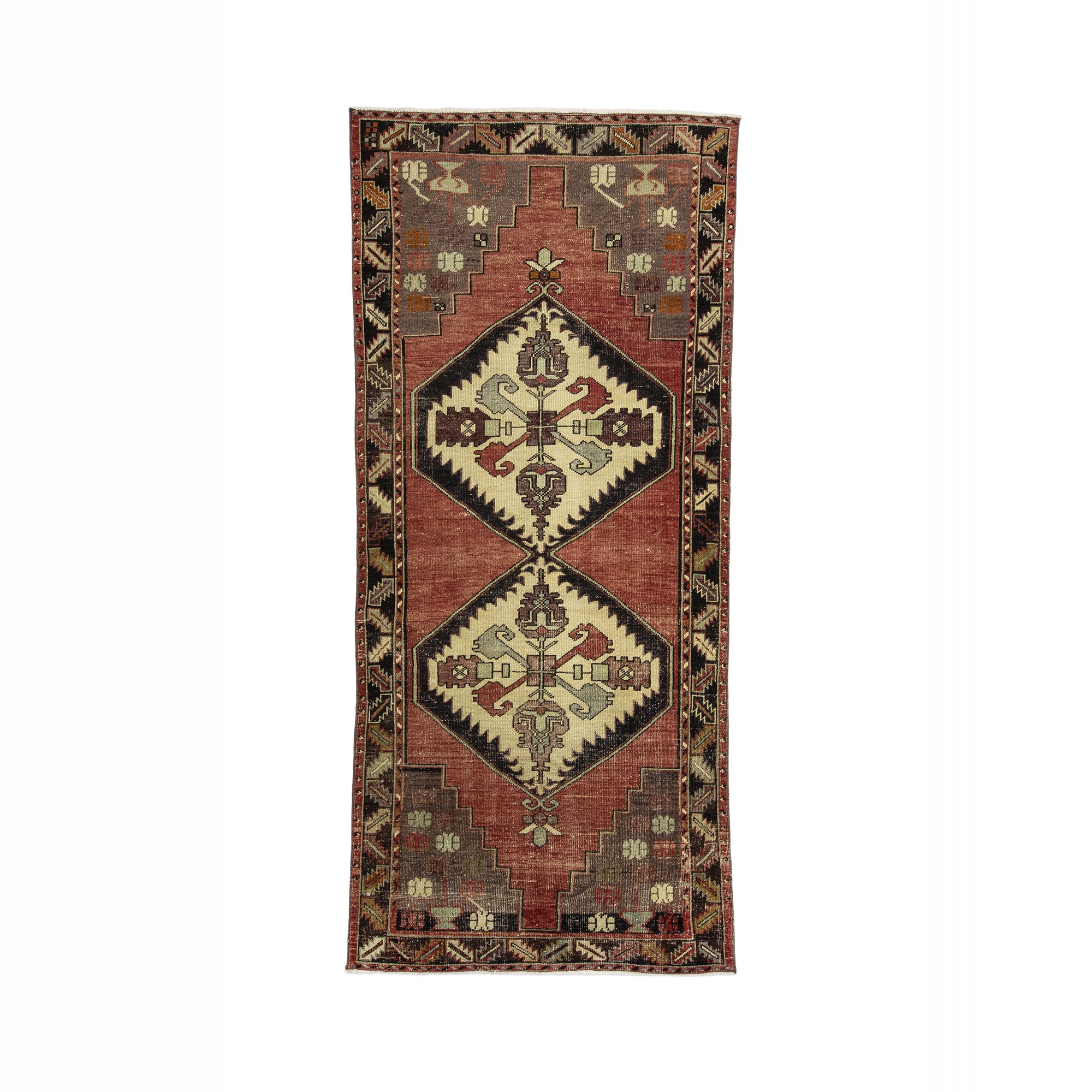 Red Turkish Oushak Rug 4x9 Feet 124,278 - Turkish Rug Runner
