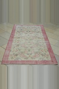 Rose Pattern Oushak Rug 4x7 Feet 110,205 - Oushak Rug $i