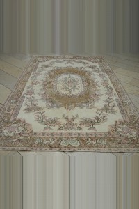 Rose Pattern Turkish Rug 6x10 Feet 181,294 - Oushak Rug $i