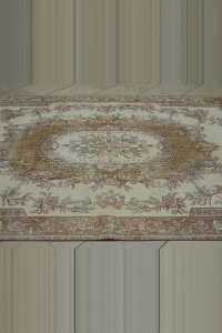 Rose Pattern Turkish Rug 6x10 Feet 181,294 - Oushak Rug $i