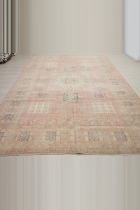 Salmon Pink Large Oushak Carpet Rug 8x11 Feet 227,335 - Oushak Rug $i