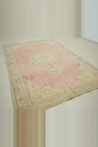 Salmon Pink Oushak Rug 6x9 180,283 - Oushak Rug  $i