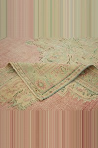 Salmon Pink Oushak Rug 6x9 180,283 - Oushak Rug  $i