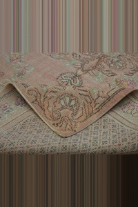 Salmon Pink Oushak Rug 6x9 Feet 176,272 - Oushak Rug $i