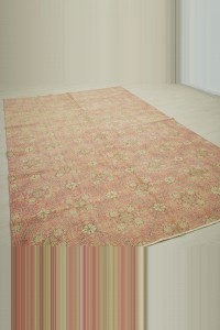Salmon Pink Oushak Rug 7x10 Feet 200,314 - Oushak Rug $i