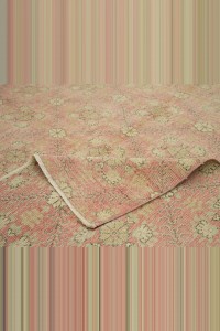 Salmon Pink Oushak Rug 7x10 Feet 200,314 - Oushak Rug $i