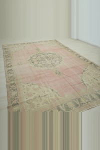 Salmon Pink Oushak Rug 7x11 Feet 220,336 - Oushak Rug $i