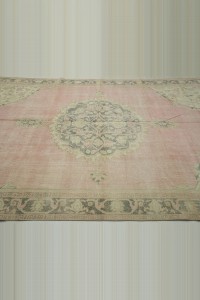 Salmon Pink Oushak Rug 7x11 Feet 220,336 - Oushak Rug $i