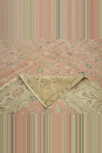 Salmon Pink Oushak Rug 8x12 Feet 254,368 - Oushak Rug $i