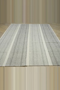 Scandinavian Style Gray And White Turkish Rug 7x10 215,290 - Grey Turkish Rug  $i